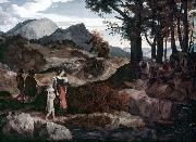 Carl Philipp Fohr Gebirgslandschaft bei Subiaco mit Hirten china oil painting artist